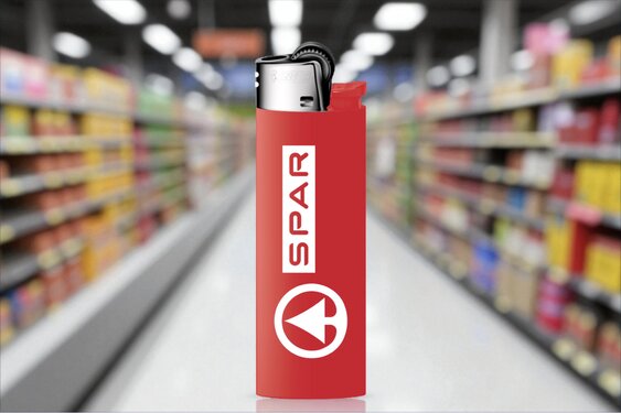 Spar: BIC aanstekers in merkstijl