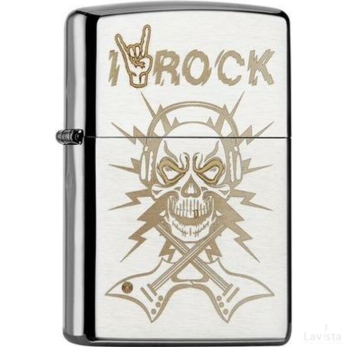 ZIPPO HARD ROCK SKULL