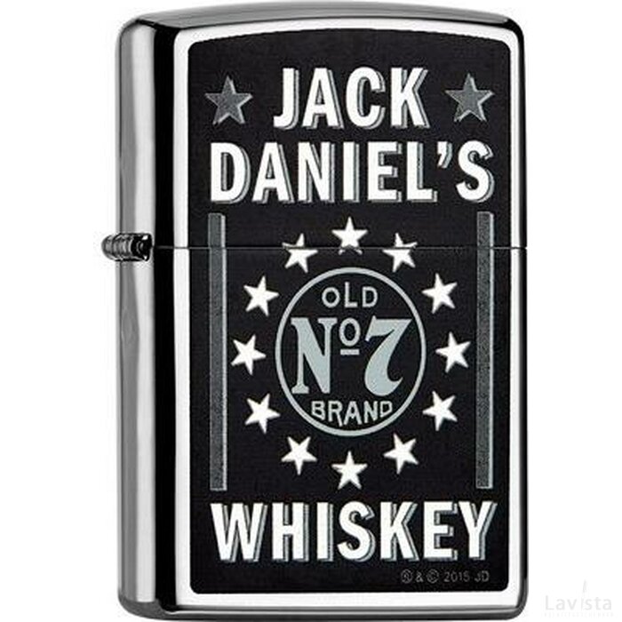 Jack daniel zippo zwart / zilver