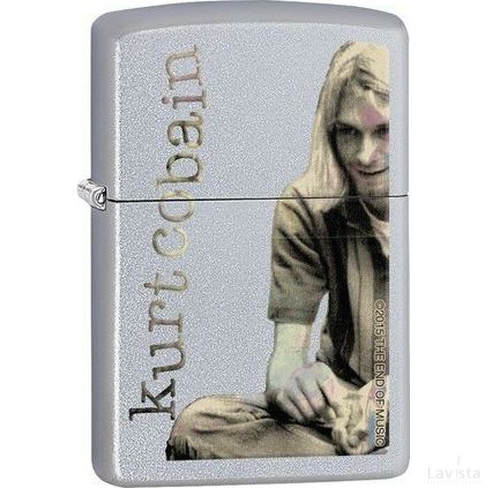 Zippo opdruk aansteker Kurt Cobain