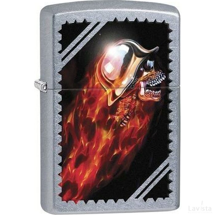 ZIPPO CHROME SKULL