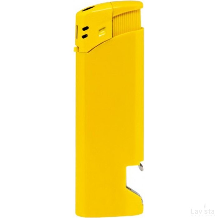 Piezo aansteker met flessenopener | GO | geel |