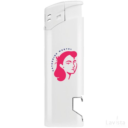 Piezo aansteker met flessenopener | GO | wit |