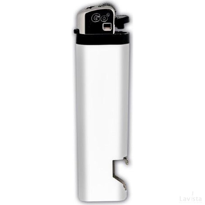 Aansteker met flesopener | GO Classic | Wit |