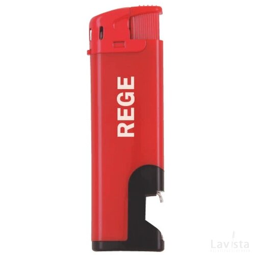 Elektrische aansteker met flesopener | rood |
