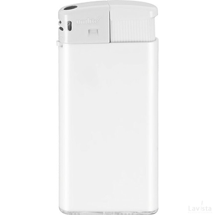 Slanke elektrische aansteker HC, navulbaar TAMPONPRINT wit/wit