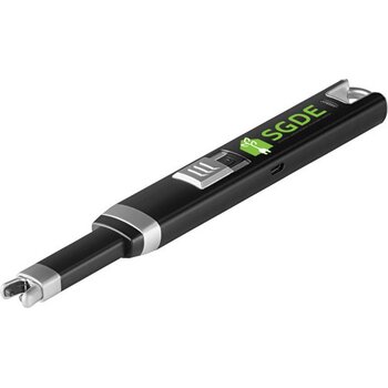 Big usb lighter Flasma plus zwart