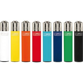 Clipper aanstekers solid kleuren micro