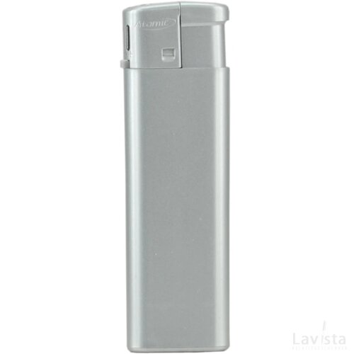 Aansteker Atomic Flat zilver