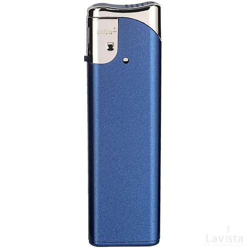 Slider aansteker chroom blauw