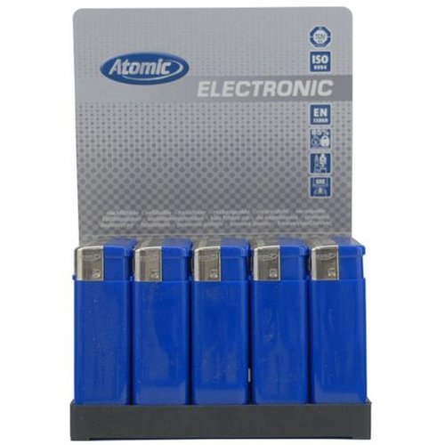 Aansteker Atomic Flat blauw