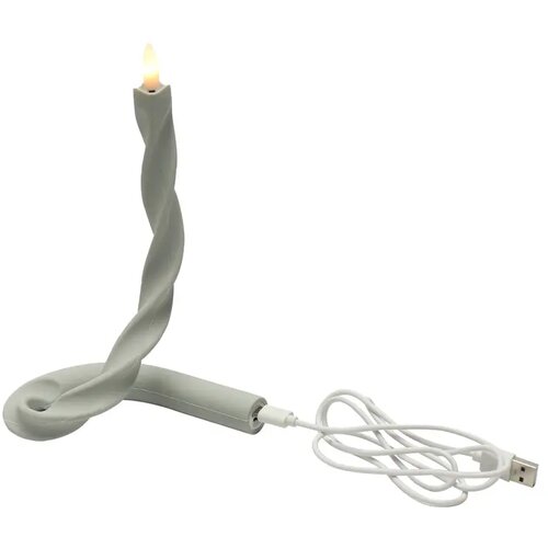 Flexibele LED Kaars Grijs