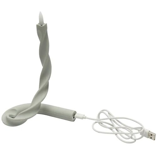 Flexibele LED Kaars Grijs