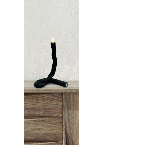 Flexibele LED Kaars Zwart