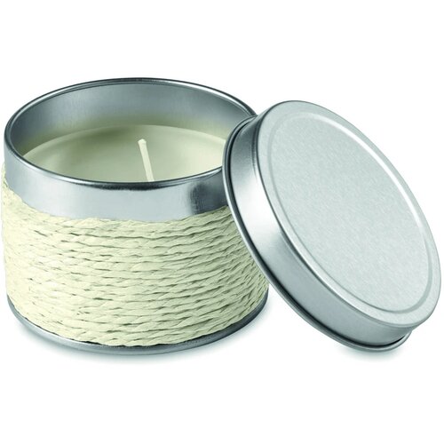 Geurkaars in blikje Wit
