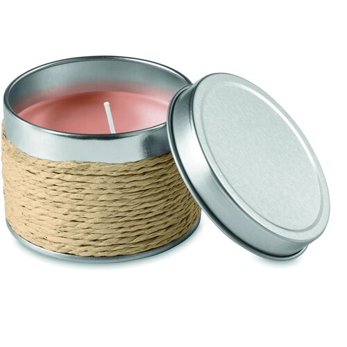 Geurkaars in blikje Beige