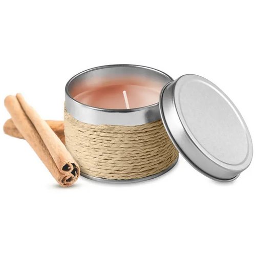 Geurkaars in blikje Beige