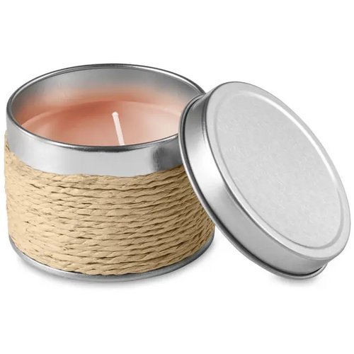 Geurkaars in blikje Beige