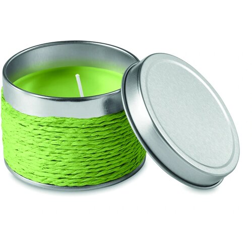 Geurkaars in blikje Limoengroen