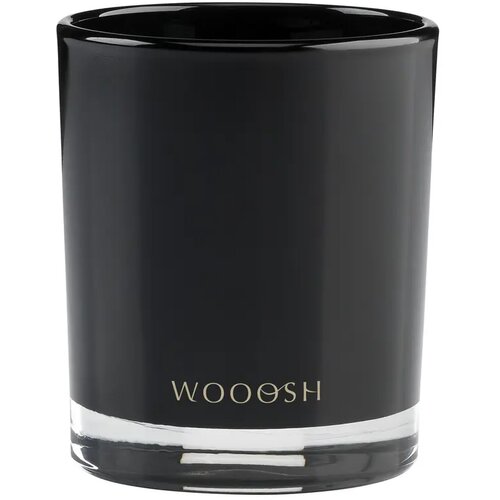 Geurkaars In Glas Met Bamboe Deksel Zwart