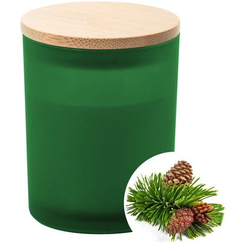 Geurkaars in matglazen houder Groen