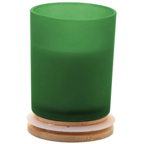 Geurkaars in matglazen houder Groen
