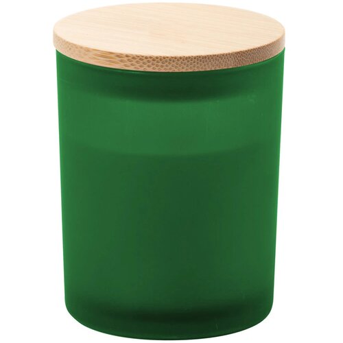 Geurkaars in matglazen houder Groen