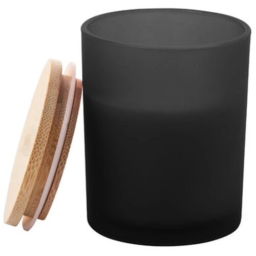 Geurkaars in matglazen houder Zwart