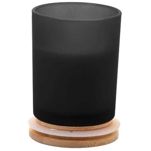 Geurkaars in matglazen houder Zwart