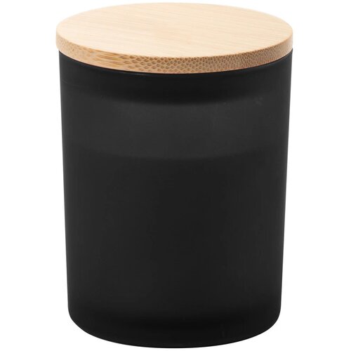 Geurkaars in matglazen houder Zwart