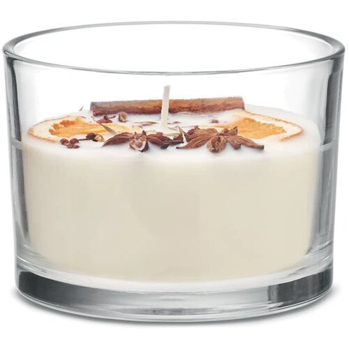 Plantaardig kaars in glas Wit