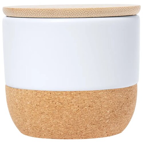 Waskaars in keramische houder Wit