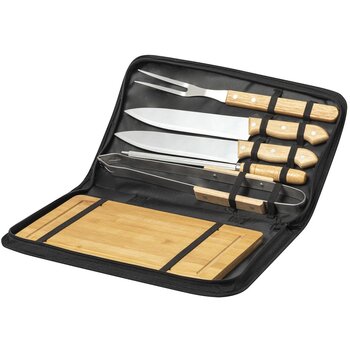 6-delige bbq-set in etui Naturel 6-delige bbq-set in etui Naturel